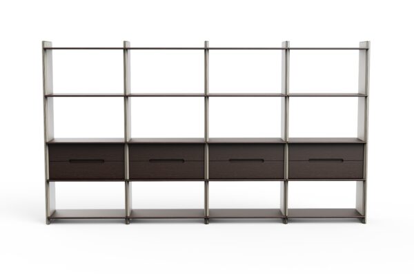 Stravic Veneer Shelving Unit